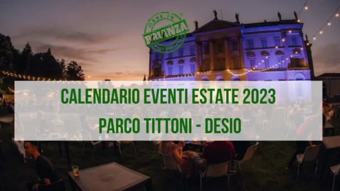 Programma eventi Parco Tittoni estate 2023