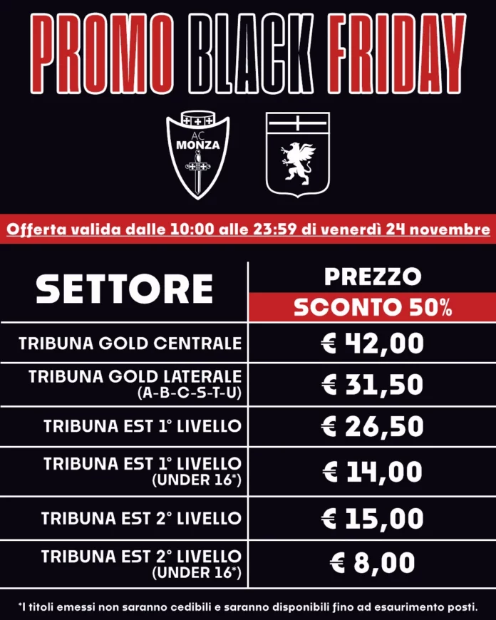 Biglietti Monza Genoa 2023
