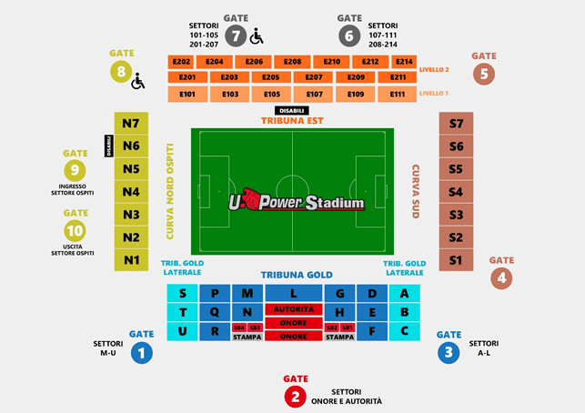 Biglietti Monza Juventus 2023: informazioni per la partita di venerdi 1 Dicembre 2023. Inizia la fase 1, vendita libera dal 10 Novembre 2 stadio upower monza settori