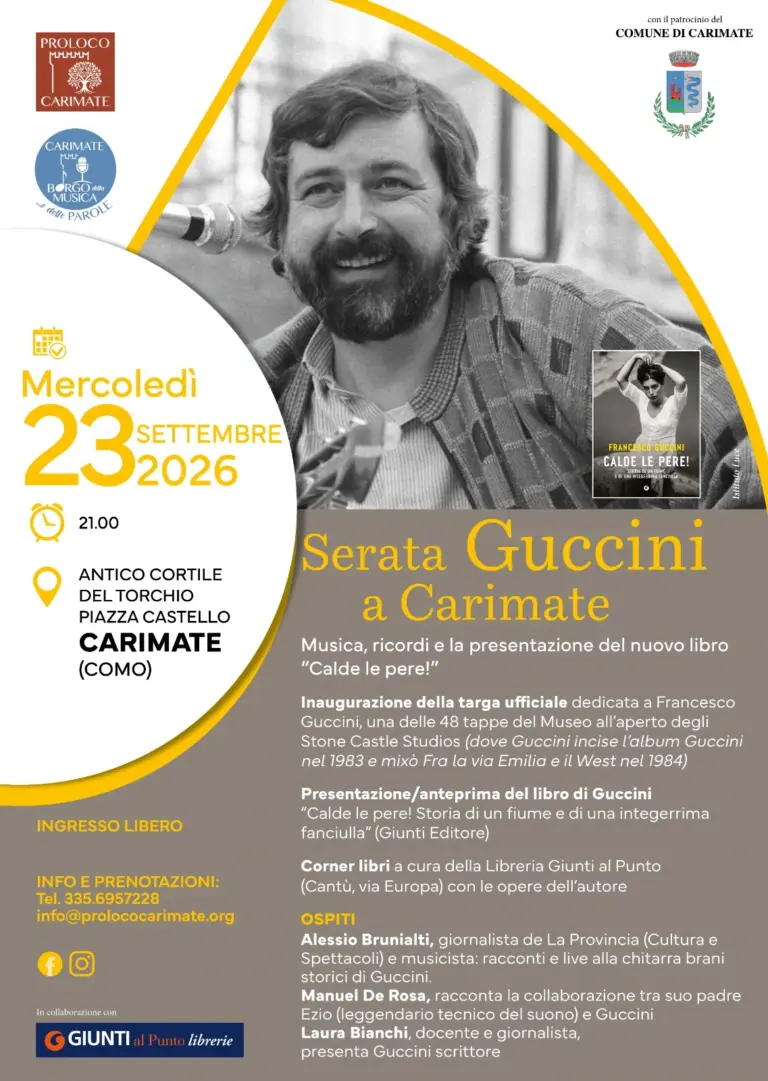 Carimate celebra Francesco Guccini