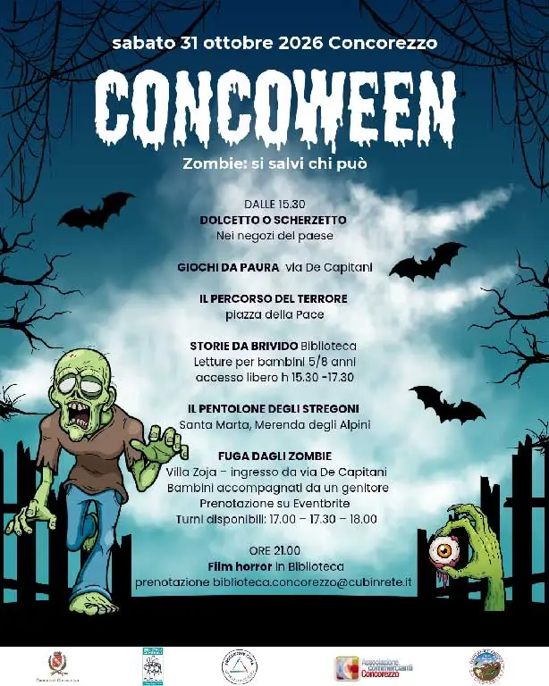 Al momento stai visualizzando Concorezzo si prepara a Halloween: torna Concoween 2026 tra zombie e percorsi da brivido
